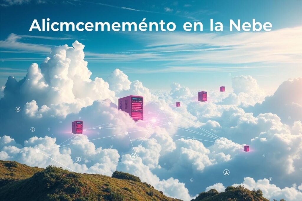 concepto de almacenamiento en la nube